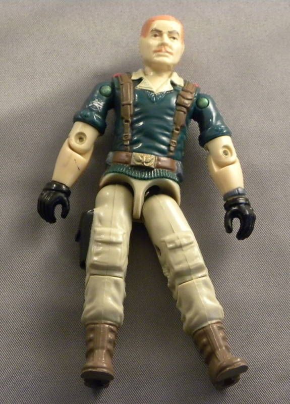 Vintage 1985 GI Joe Figure Crankcase AWE Striker Driver  