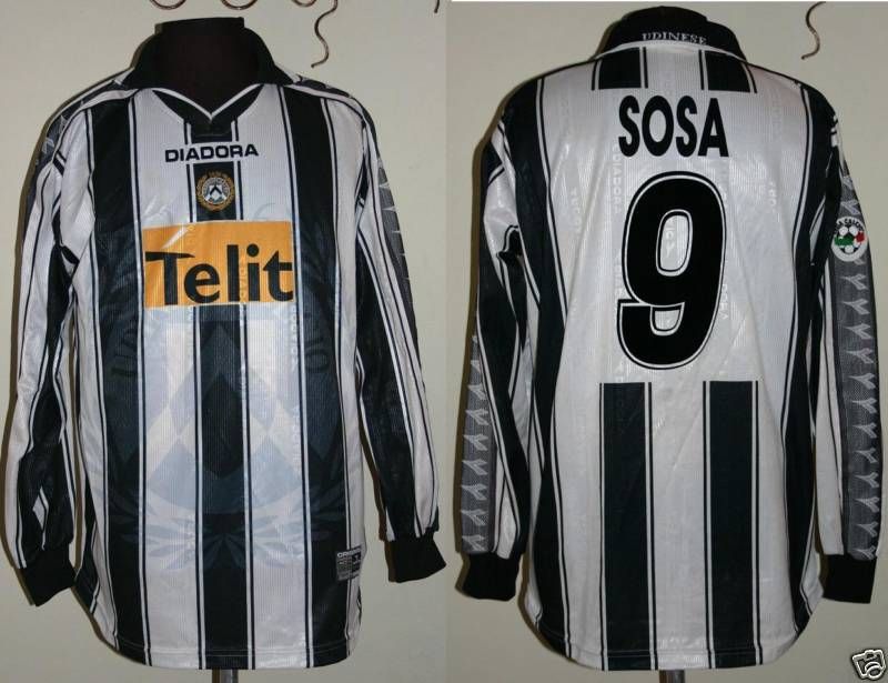 PAMPA SOSA UDINESE ITALY MATCH WORN SHIRT 2000 MAGLIA  