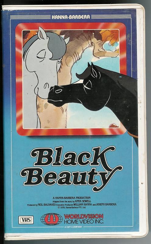 HANNA BARBERAS BLACK BEAUTY VHS 1985 WORLDVISION  