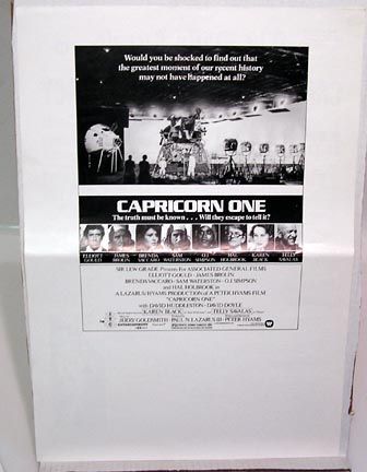 1978 CAPRICORN ONE Press Kit Sheet ELLIOTT GOULD  