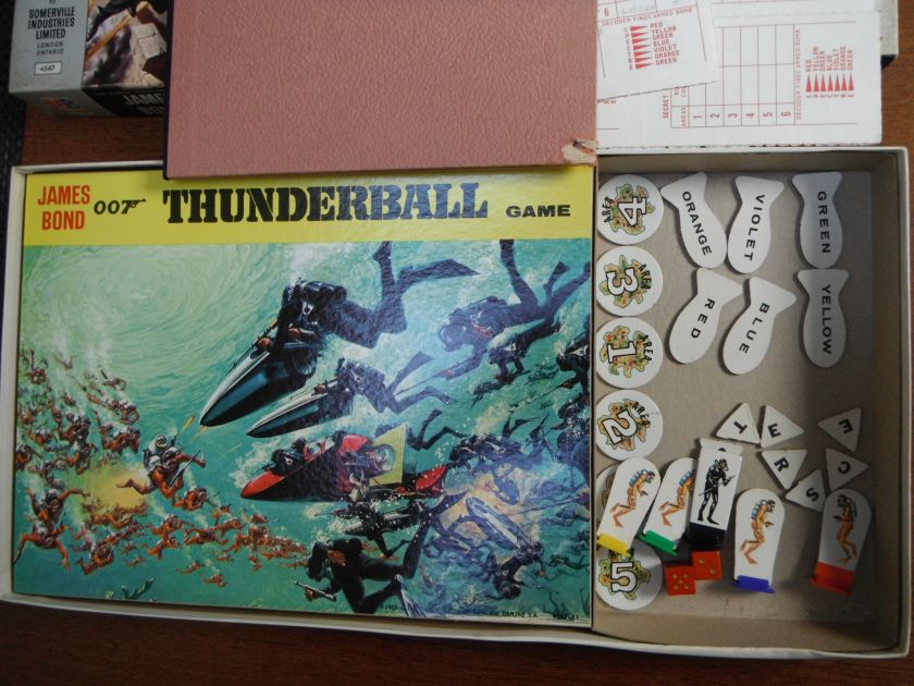 James Bond THUNDERBALL 1965 Board Game Milton Bradley Sean Connery 