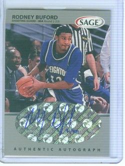 Rodney Buford 1999 Sage Autograph Silver #91/400  