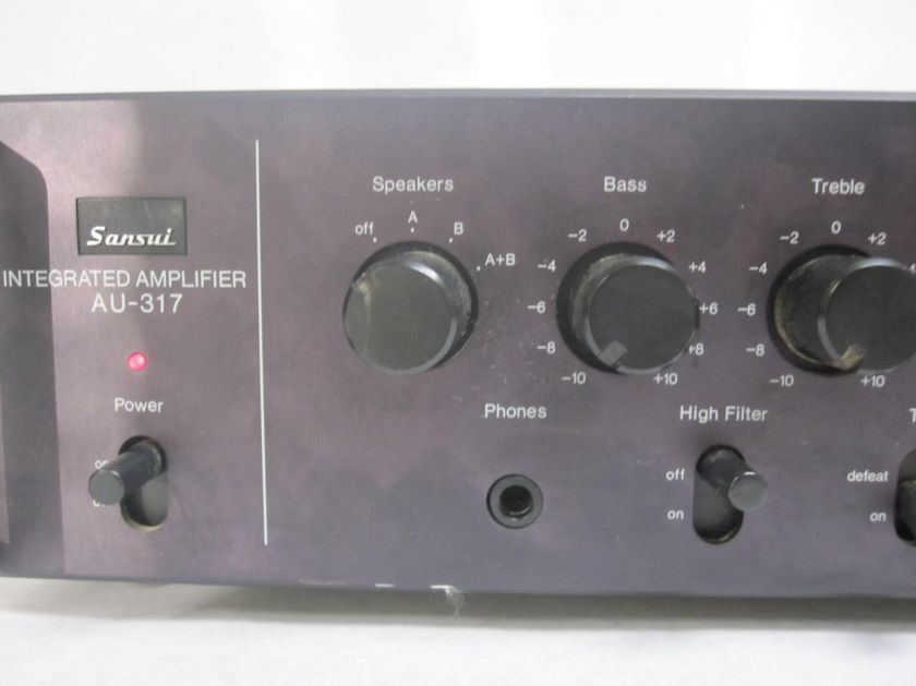 Sansui AU 317 2 Channel Stereo Integrated Amplifier Audio Amp  