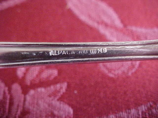 Alpaca Nickel Silver Individual Butter Knife 6 3/8  