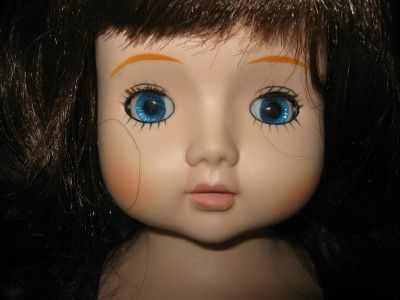 VTG ZIMS BISQUE PORCELAIN DOLL HEAD BUST SLEEPY EYES  