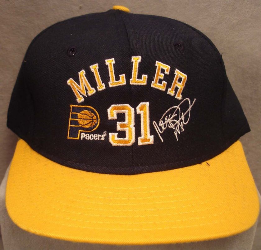 1990S PACERS REGGIE MILLER SNAPBACK HAT MINT  