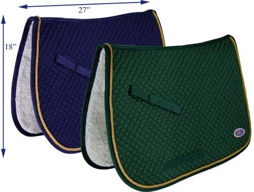 English AP Saddle Pad Fleece Lined Retail $99buy$30 NVY  