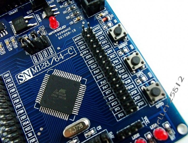 Development kit Board for ATMEL AVR Mega128 ATMEGA128  