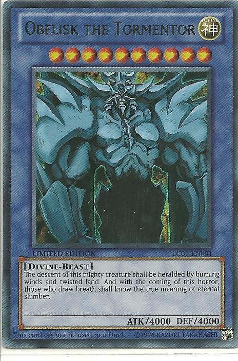 GOD CARD Obelisk the Tormentor LC01 EN001*~  