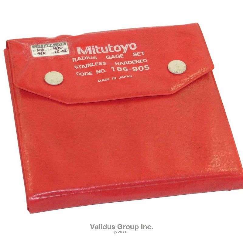 MITUTOYO 186 905 RADIUS GAGE SET◢◤  