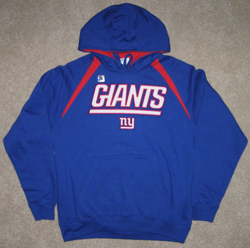 NFL New York Giants Game Time Hoodie Jacket Large  