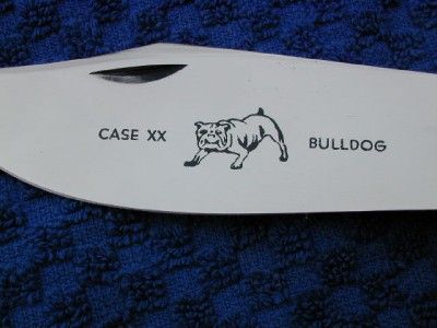 CASE XX 1965 1969 GENUINE BURNT STAG BULLDOG CLASP KNIFE 47 + YEARS 