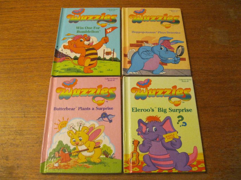 Lot 4 WUZZLES Books Collector Series 1984 HC Disney  