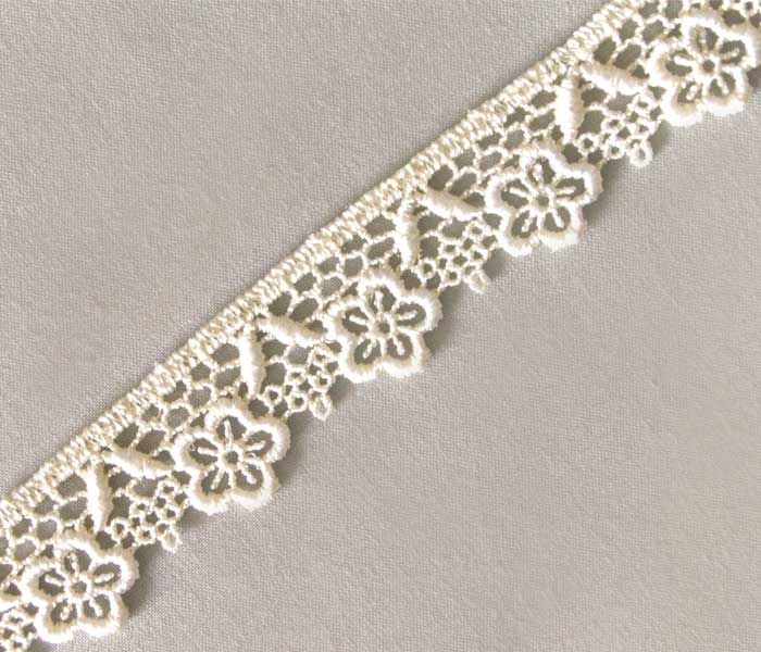 10 Yards. Ivory, Venise Lace. 7/8 Inch Wide. 2 Cm. Ribbon, Trim  