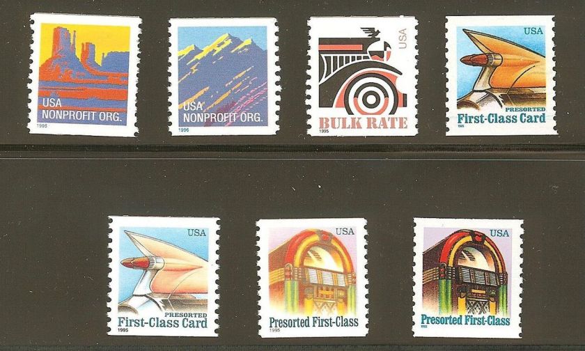 US Scott #2902, 2903,2905, 2908, 2909,2911, & 2912 American Scenes 