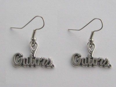 Florida Gators Silver Earrings Jewelry UF 2  