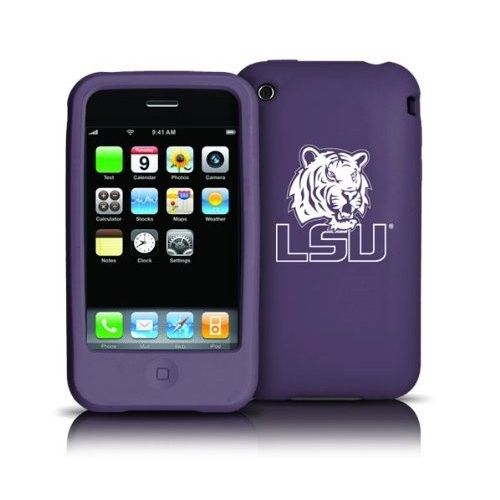 LSU TIGERS SILICONE IPHONE 3G 3GS COVER SKIN CASE  