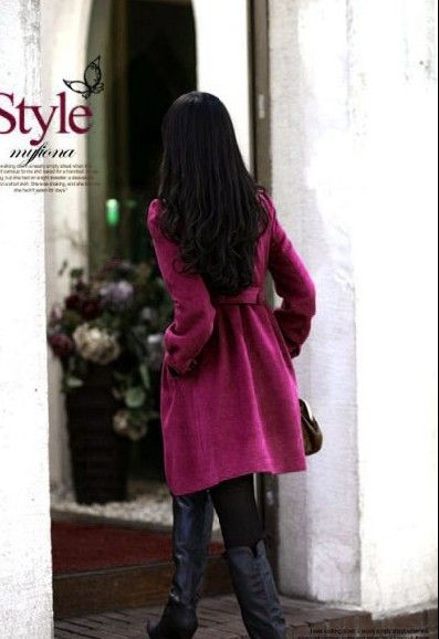 Stand Collar Double Breasted Long Puff Coat Jacket NEW  