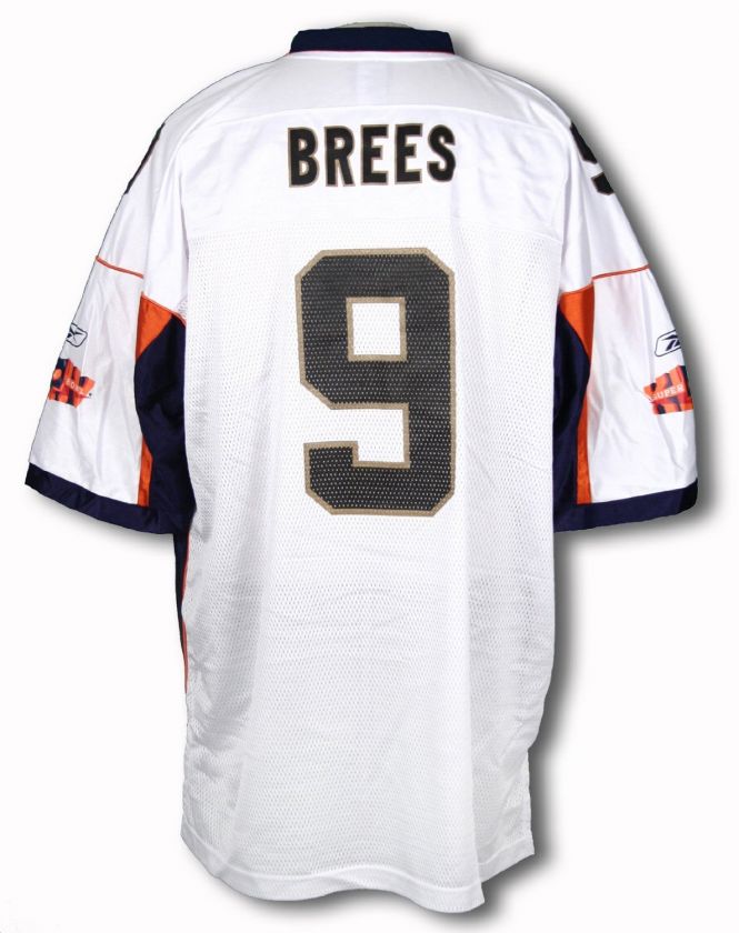 SAINTS DREW BREES REPLICA JERSEY REEBOK NFL SUPER BOWL FOOTBALL TEAM 