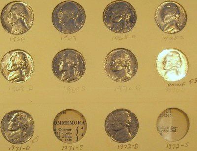 1938 1978 P D S, High Grade Jefferson Nickel Collection  