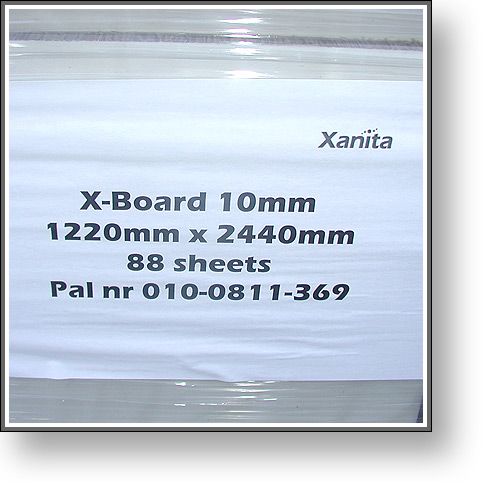 Xanita X Board Print Board + 8 Pallets Included   48 x 96   10 mm 