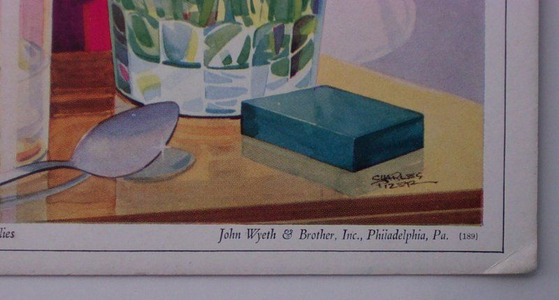 1950s? Advertising Amphojel Wyeth Philadelphia PA Blot  