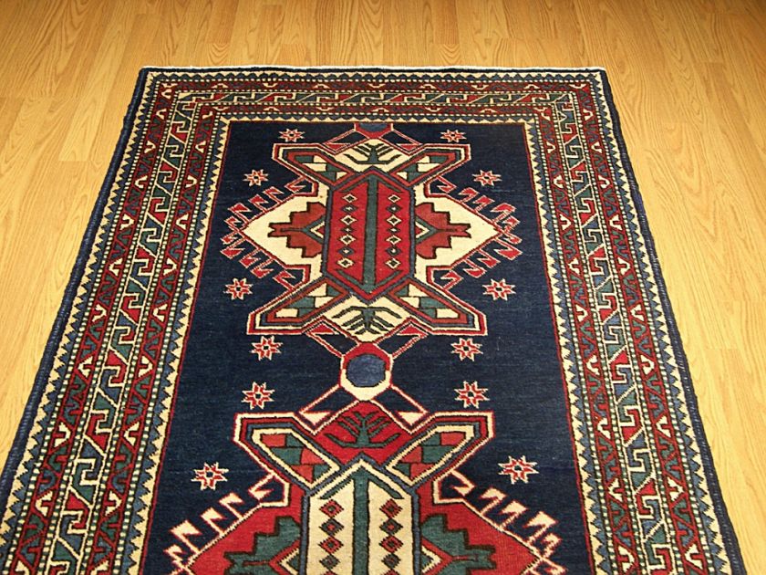   Persian Heriz Vegetable Dye Wool Wide Runner Great Condition 2582