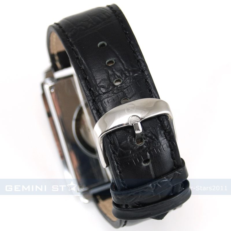 Goer Self wind Dual Core Mechanical Rectangle Men Watch  