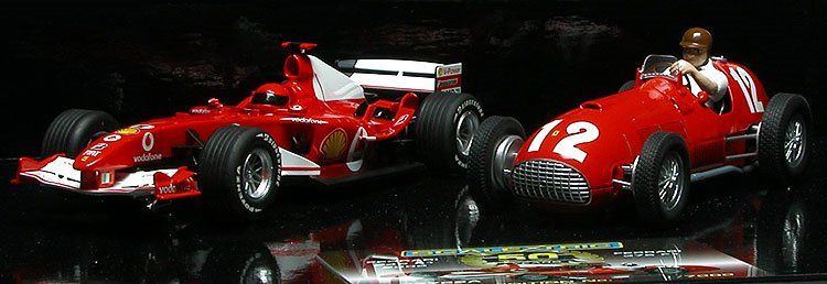 SCALEXTRIC C2782A FERRARI 375 / F1 Twin Pack w/Book 132 slot car 