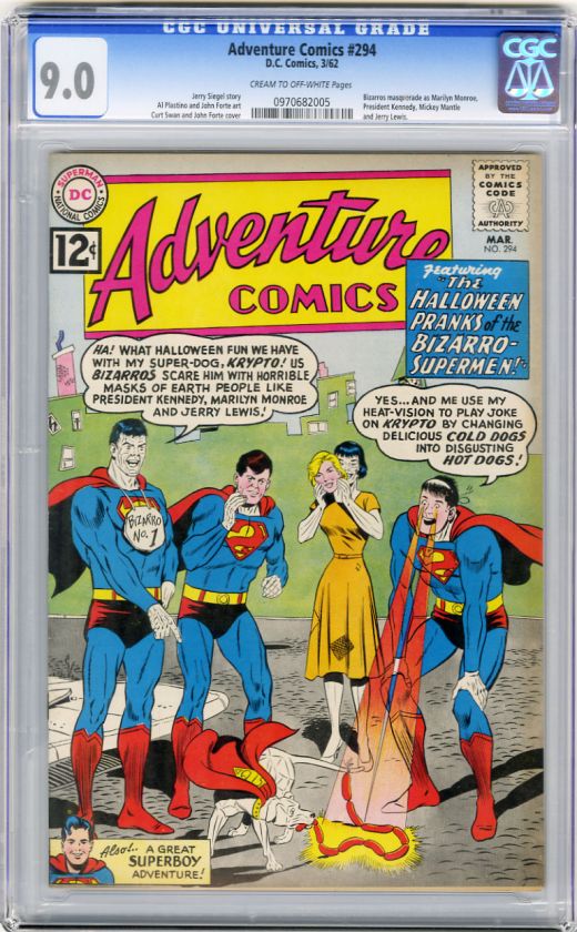 ADVENTURE COMICS #294 (DC, 1962) Bizarros masquerade as Marilyn 