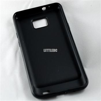 SOLID DARK BLACK Samsung i9100 Galaxy S2 Soft TPU Back Case Cover 