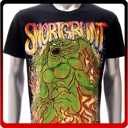 Snort Grunt T shirt Sz L Skateboard Funky Street g47  