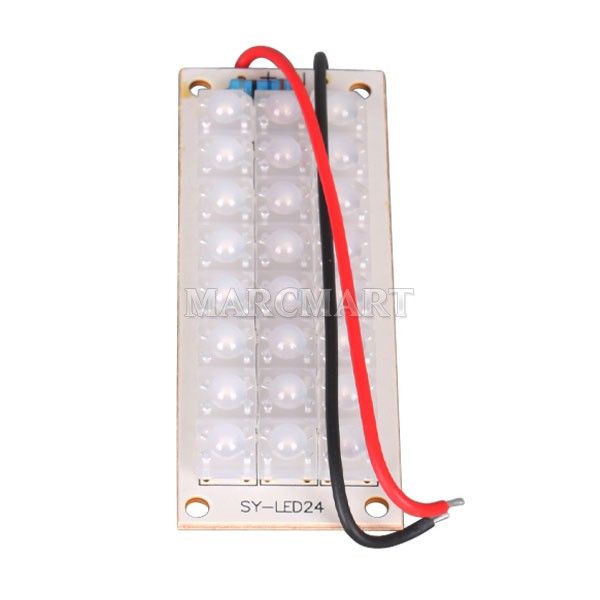 Super Bright DC 12V Warm White 24 LED Piranha LED Panel Board Light 