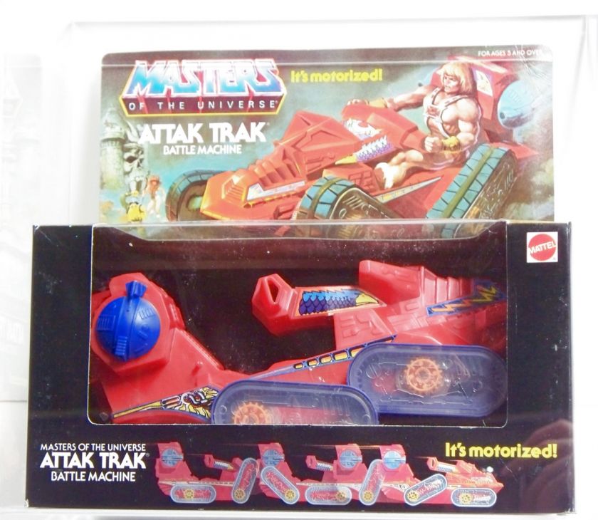 He Man MOTU Masters Attak Trak MISB AFA 80 Clear  