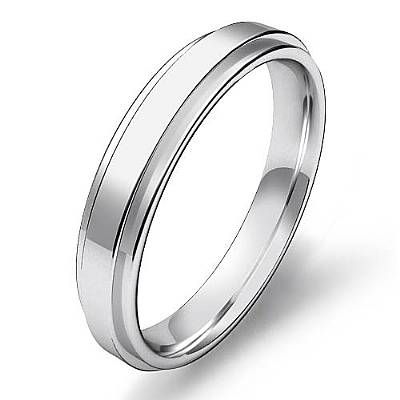 7g 11.5z Men Wedding Band High Polish Flat Step Ring 4m Gold 14k 