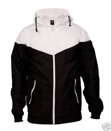 URBAN CLASSICS ARROW WINDRUNNER SCHWARZ WEISS XL JACKE  