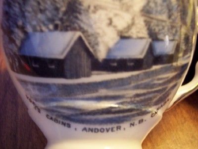 YORKS CABINS ANDOVER, NB CANADA LORING AFB BONE CHINA  