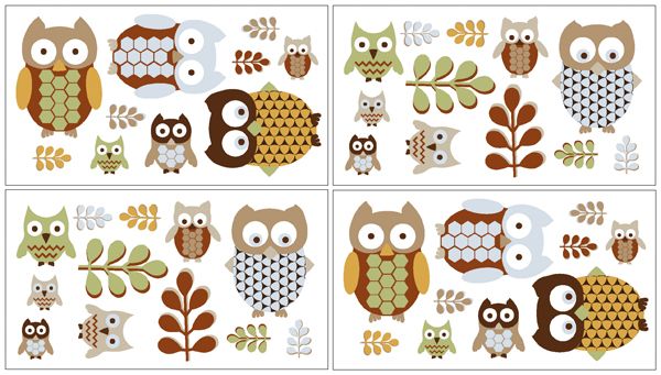 NEW JOJO NATURE OWL KIDS CHILDRENS WALL PAPER BORDER  