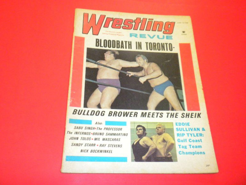 WRESTLING REVUE magazine 1972 June VINTAGE/SPORTS  