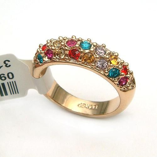 8ct Crystal Swarovski 18k GP Ring  91546  