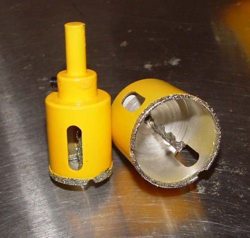 inch Diamond Coated Glass Hole Saw with Pilot Bit  