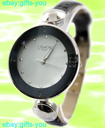 Round PNP Shiny Silver Watchcase Women 2035 Quartz Movement Fashion 