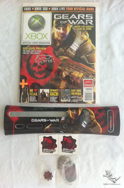   EMERGENCE DAY 1 of 500 XBOX FACEPLATE SIGNED CLIFF BLESZINSKI  