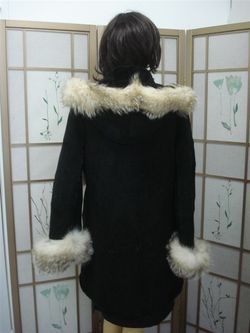 BRAND NEW SHEARLING BADGER FUR COAT FOR WOMEN SZ 4  