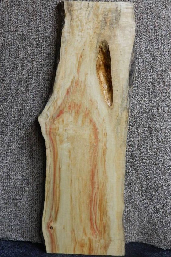 Fiddleback Red Flame Box Elder Awesome Colors Craftwood Lumber Slab 