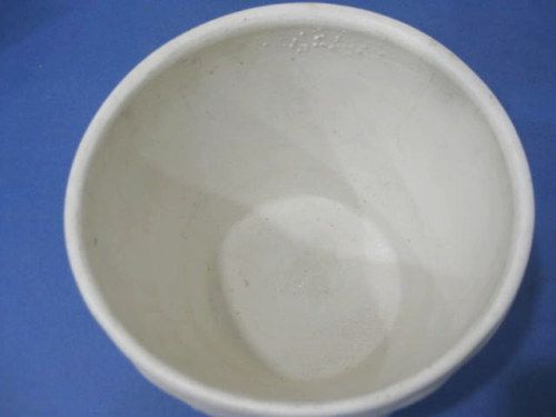 vtg 40s Matte White Robinson Ransbottom Pottery Planter Vase  