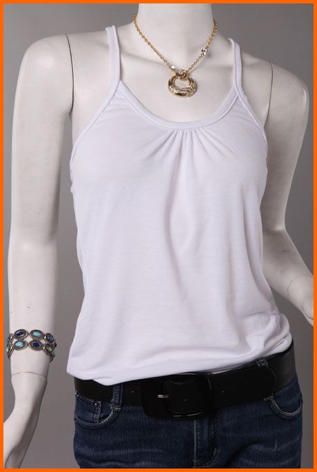 New Fashion Womens Top Lady Casual Vests Girls Slim Vest White 