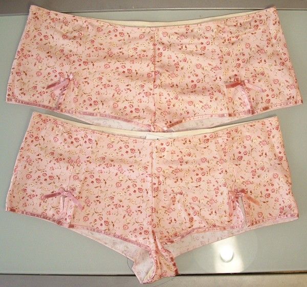 ROSE GARDEN SILKY LOW RISE BOYSHORTS (A226) 2X  