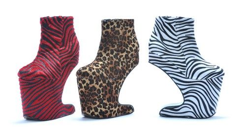 ZENTAI CLUB KID ILLUSION HEELS PLATFORMS WEDGES BOOTS  