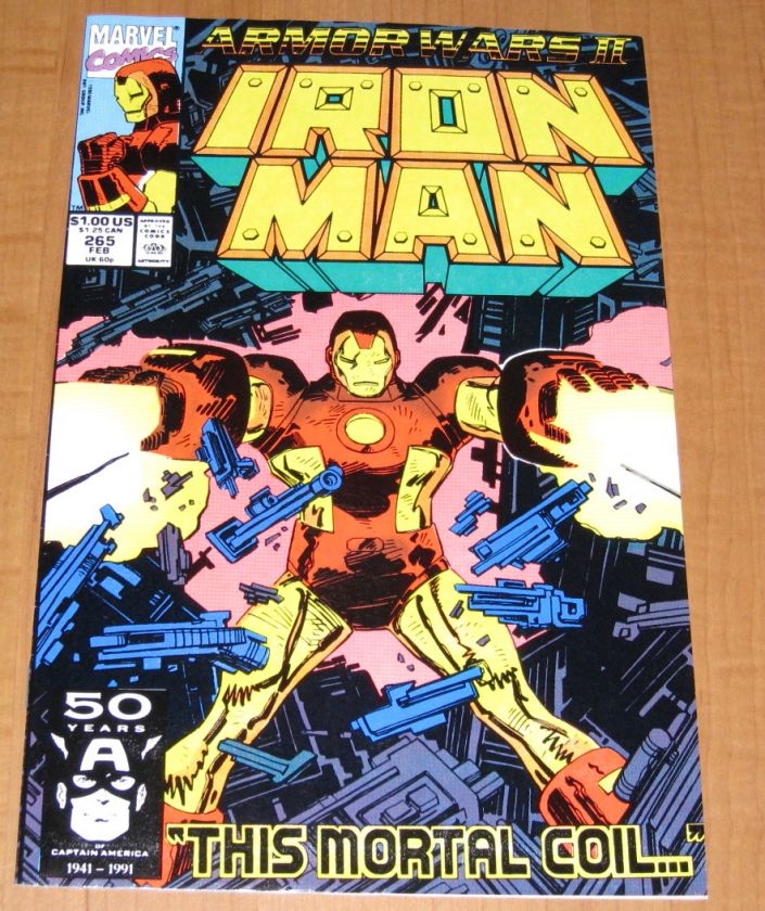 IRON MAN #265 1991 ARMOR WARS 2 NICE NEAR MINT  COMIC  